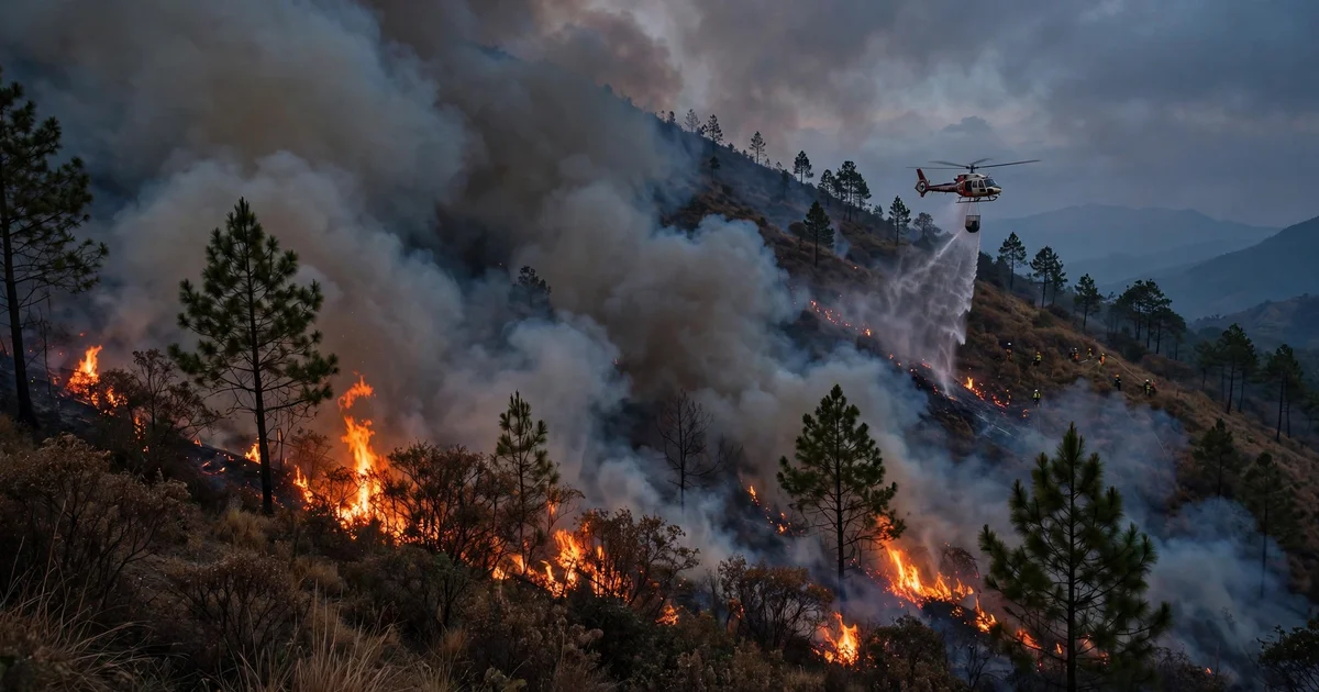 Api Masih Menyala di Gunung Ciremai, Pemprov Jabar Kerahkan Water Bombing