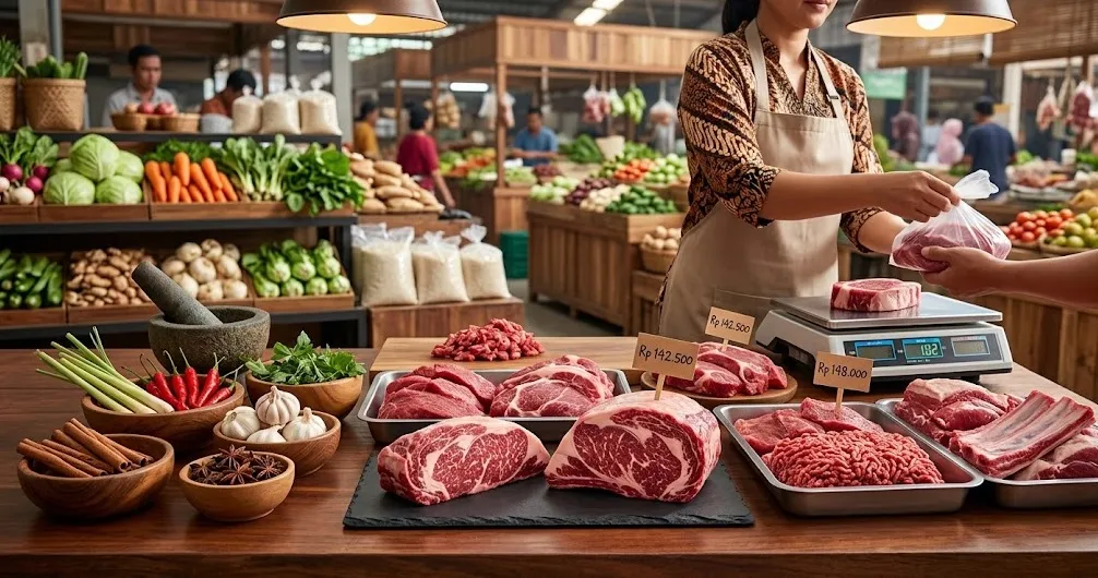 Update Harga Pangan Nasional: Daging Sapi Masih di Atas Rp140 Ribu per Kg