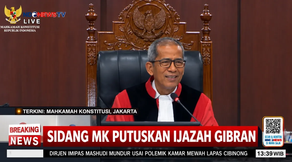 Sidang Sengketa Ijazah Gibran Dinyatakan Selesai, Putusan MK Keluar Senin atau Selasa