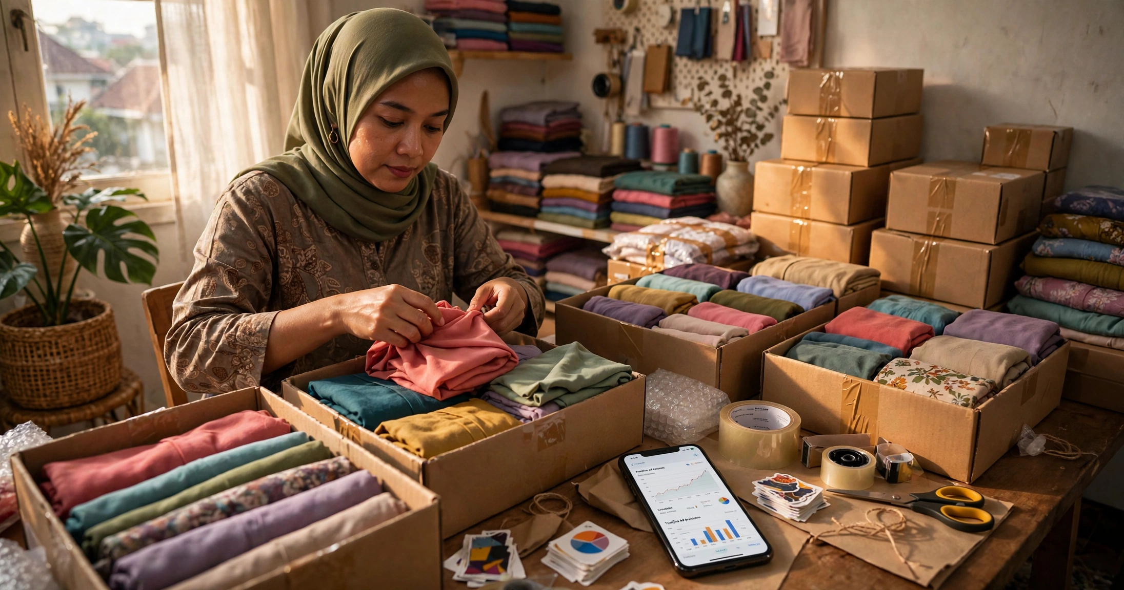 Modal Iklan Rp150 Ribu, Fesyen Muslim Bandung Laris di Malaysia